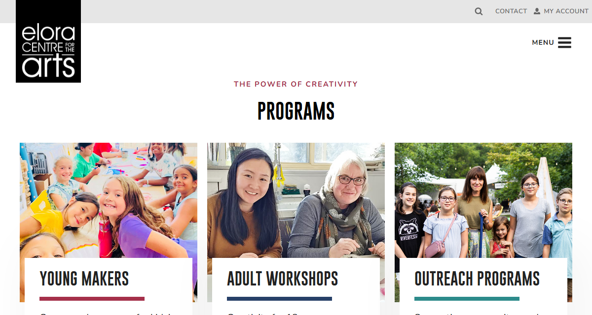 Elora Centre for the Arts website